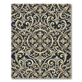 Ornate Ivory Acanthus Scrollwork Rug