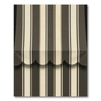 Dark Brown Cream Stripe Cascade Rug