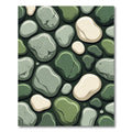 Pebble Nature Inspired Abstract Art Rug