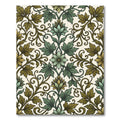 Vintage Verdant Floral Scroll Rug