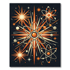 Atomic Burst Celestial Orange Radiant Rug