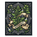 Botanical Apothecary Scroll Green Herbal Rug