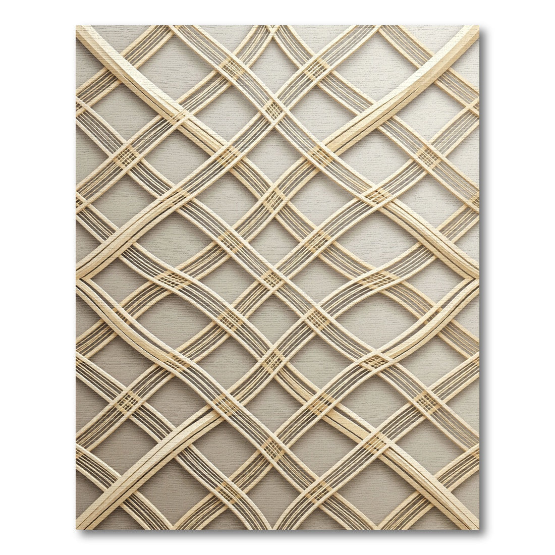 Natural Woven Lattice Arch Rug