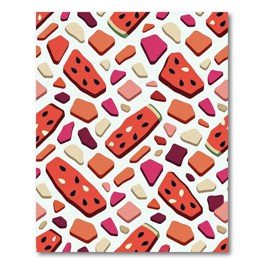 Juicy Watermelon Summer Slice Medley Rug