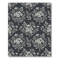 Delicate White Floral Branch Arrangement Rug