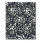 Delicate White Floral Branch Arrangement Rug