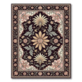 Floral Palmette Scrollwork Garden Rug