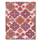 Watermelon Clover Medallion Pink Rug