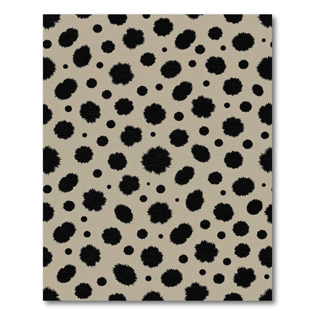 Tawny Black Spotty Spot Rug
