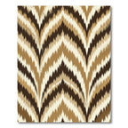 Earthy Chevron Stripe Zigzag Rug