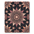 Celestial Mauve Lotus Star Mandala Rug