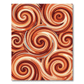 Copper Radiant Swirl Abstract Art Rug