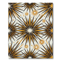 Celestial Golden Starburst Mid Century Rug