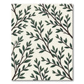 Lush Green Botanical Branch Rug