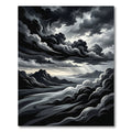 Dramatic Stormy Sky Mountain Vista Rug