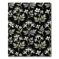 White Delicate Floral Serene Botanical Rug