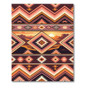 Southwest Sunset Geometric Diamond Rug