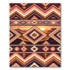 Southwest Sunset Geometric Diamond Rug