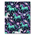 Cosmic Celestial Unicorn Galaxy Fantasy Rug