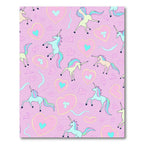 Pastel Unicorn Hearts Whimsical Pattern Rug