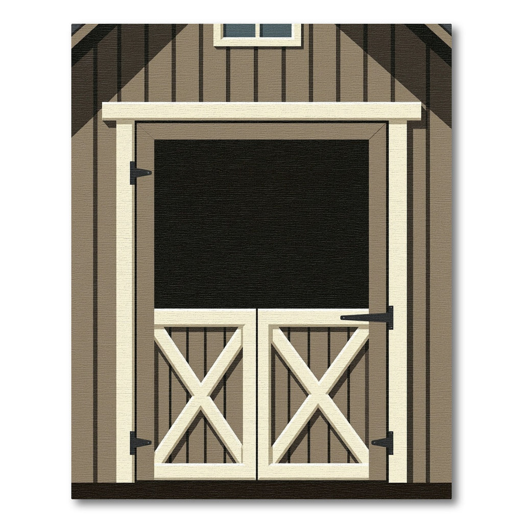 Farmhouse X Brace Double Doors Rug
