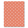 Coral White Polka Dot Classic Rug