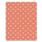 Coral White Polka Dot Classic Rug