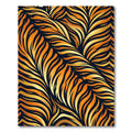 Bold Orange Gold Tiger Stripe Rug