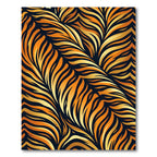 Bold Orange Gold Tiger Stripe Rug