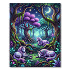 Enchanted Unicorn Forest Twilight Realm Rug