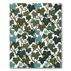 Botanical Green Ivy Leaf Trailing Vine Rug