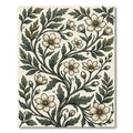 Botanical Cream and Sage Floral Vine Rug