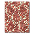 Coral Paisley Floral Medallion Rug