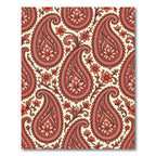 Coral Paisley Floral Medallion Rug