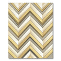 Golden Beige Chevron Layers Rug