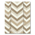 Earthy Tone Chevron Stripe Rug