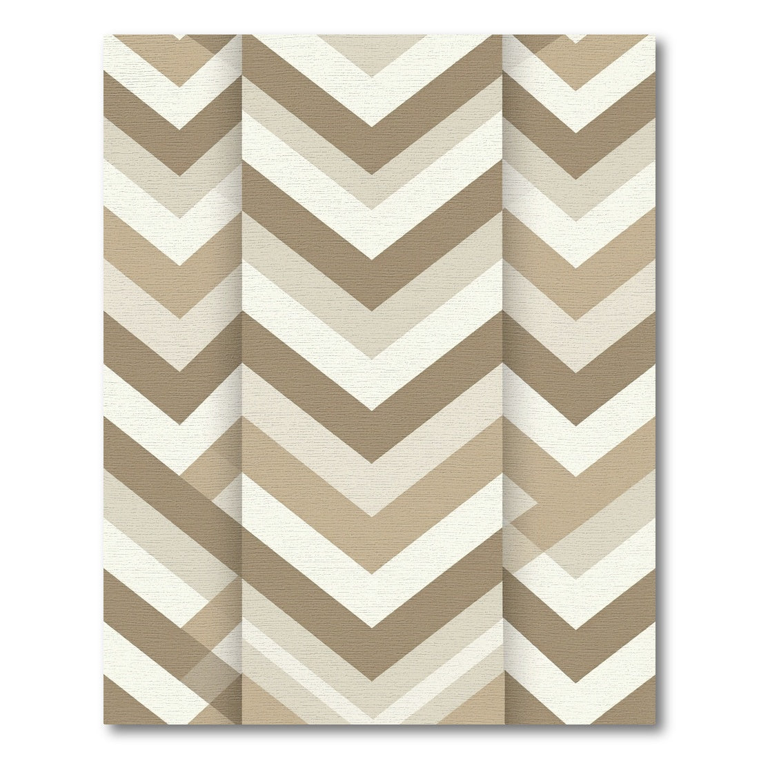 Earthy Tone Chevron Stripe Rug
