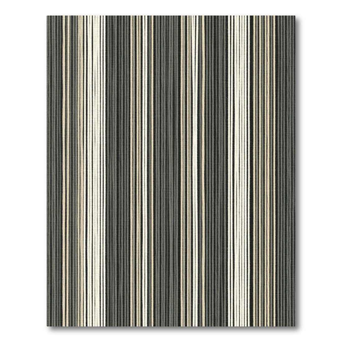 Earthy Tone Vertical Stripe Texture Rug