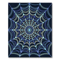 Celestial Blue Ornate Web Rug