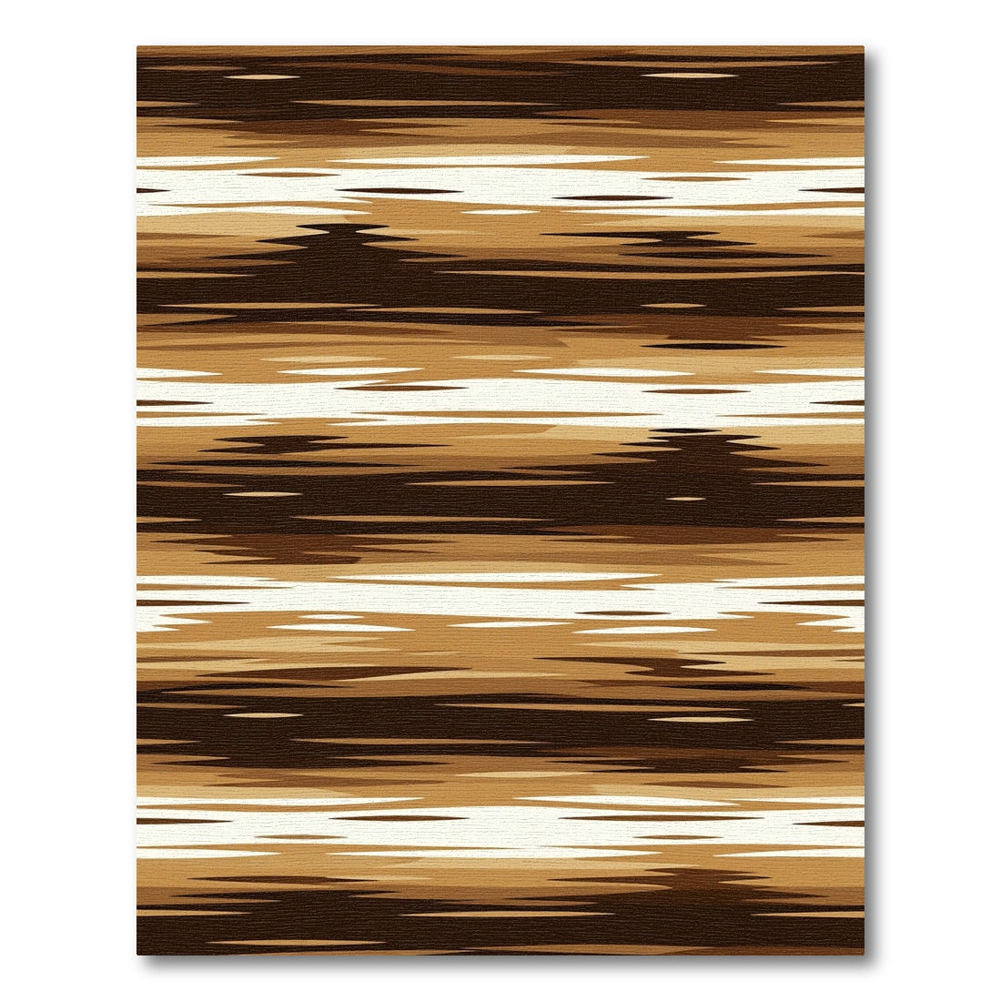 Earthy Tones Abstract Striped Rug