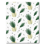 Green Palm Frond Abstract Background Rug