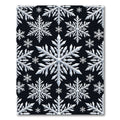 Elegant White Snowflake Baroque Rug
