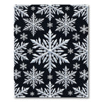 Elegant White Snowflake Baroque Rug