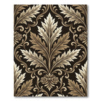 Ornate Gold Acanthus Vine Rug