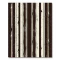 Rustic Brown and Cream Textured Stripes Rug