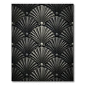Art Deco Metallic Fan Composition Rug