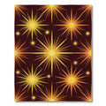 Golden Yellow Starburst Explosion Rug
