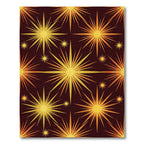 Golden Yellow Starburst Explosion Rug