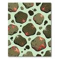 Earthy Organic Splatter Stain Rug