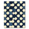 Modern Navy Cream Geometric Octagon Rug
